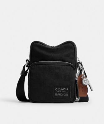 ［希少品］COACH シグネチャー ターンロッククロスボディバッグ(値下げ可能) ロック クロスボディ バッグ・シグネチャー ナイロン ジャカード